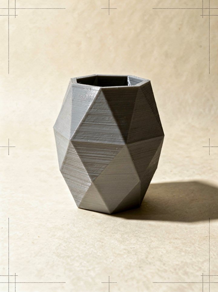 Low-Poly Geometric Vase